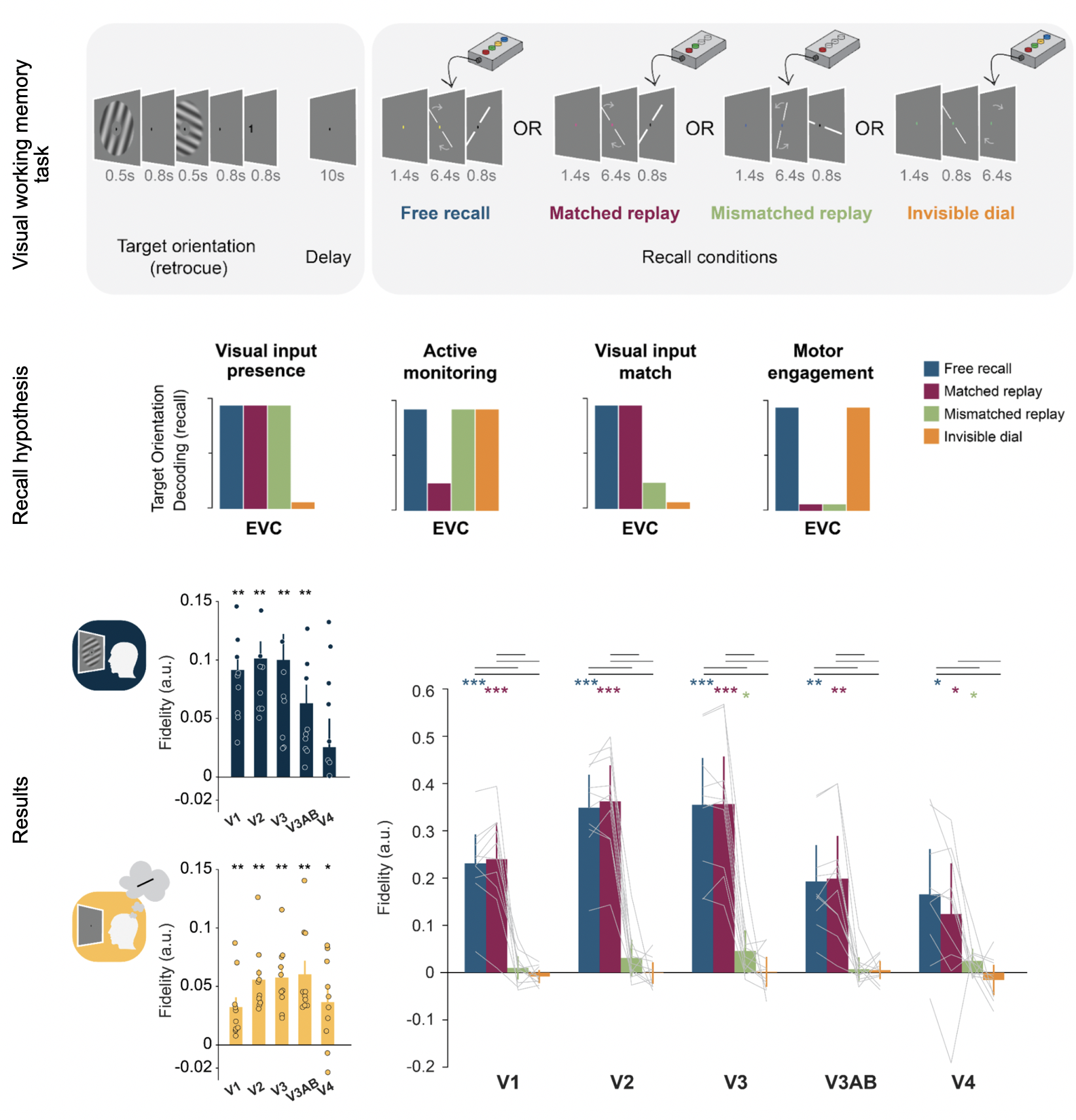 Visual working memory research figure